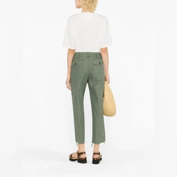 NWOT Mother The Patch Pocket Private Ankle High-waisted Cargo Pants Sz 25 - Picture 10 of 12